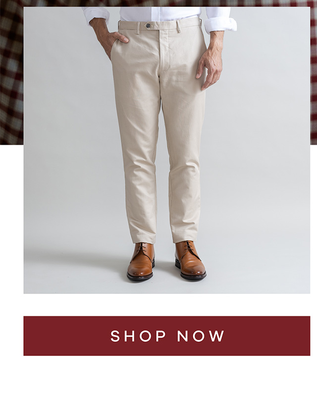 Khaki All Season Richmond Chino with Side Tabs. SHOP NOW.