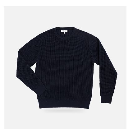 The Navy Walden Thermal Crew Sweater