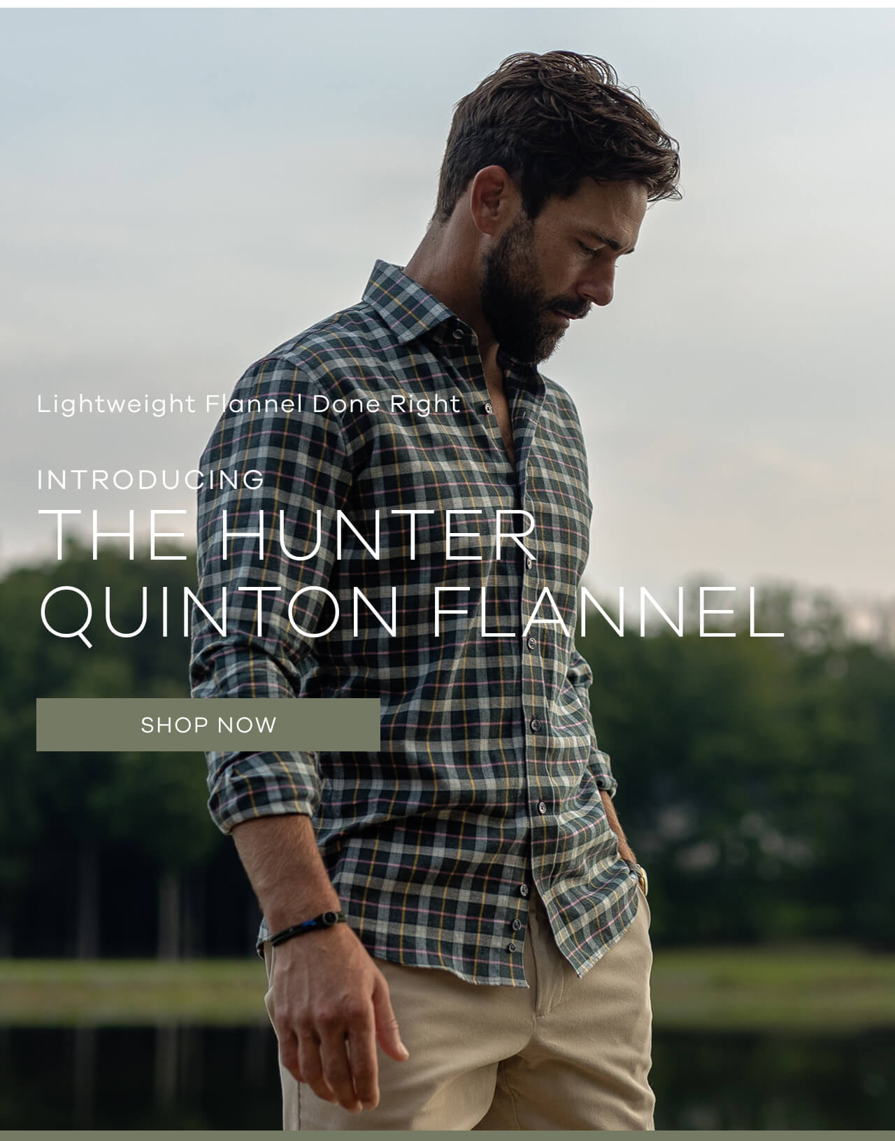 Lightweight Flannel Done Right | Introducing The Hunter Quinton Flannel| Shop Now!