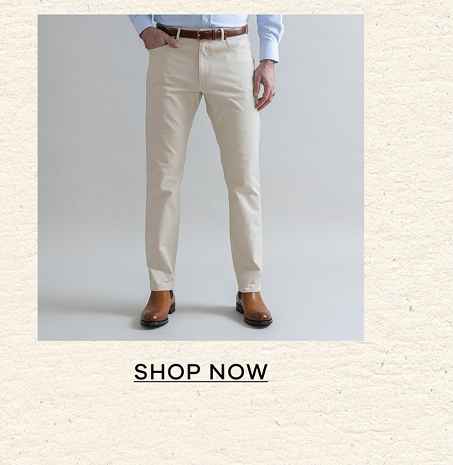 Tan Stretch Canvas Franklin 5-Pockets