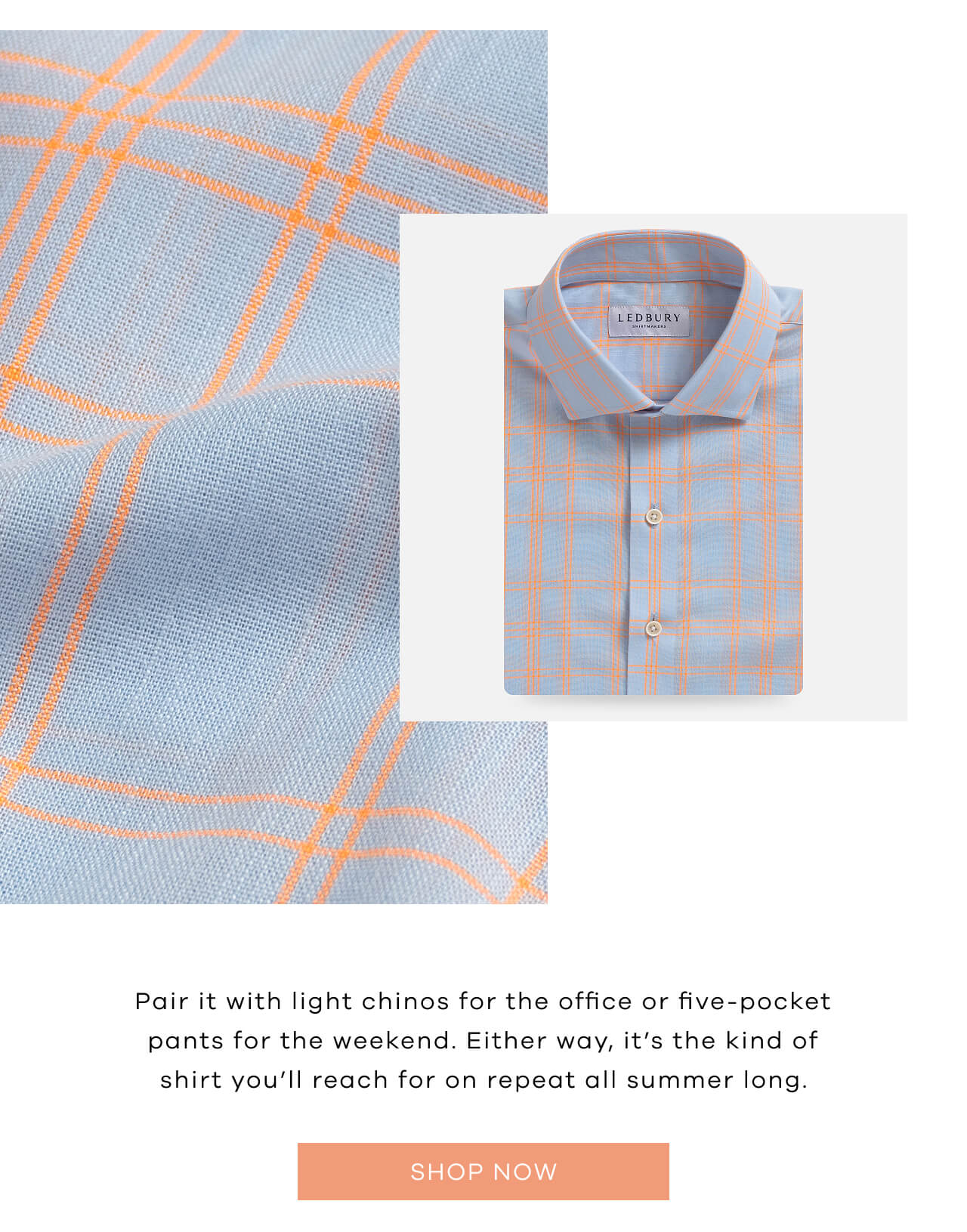 Pair It With Light Chinos For The Office Or Five-Pocket Pants For The Weekend. Either Way, It’s The Kind Of Shirt You’ll Reach For On Repeat All Summer Long | SHOP NOW!