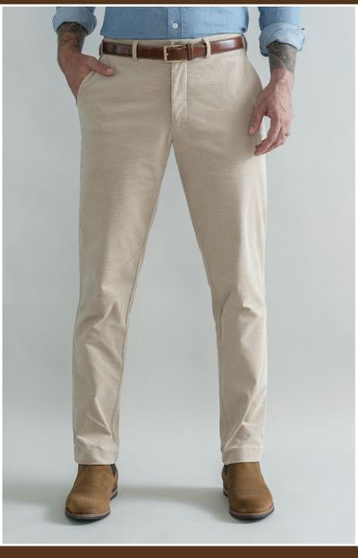 The Tan Corduroy Richmond Chino Custom Pant 