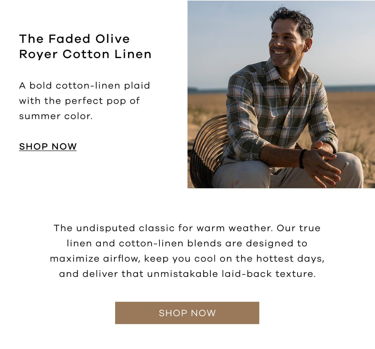 The Faded Olive Royer Cotton Linen| A Bold Cotton-Linen Plaid With The Perfect Pop Of Summer Color |Shop Now| The Undisputed Classic For Warm Weather. Our True Linen And Cotton-Linen Blends Are Designed To Maximize Airflow, Keep You Cool On The Hottest Days, And Deliver That Unmistakable Laid-Back Texture ! SHOP NOW !