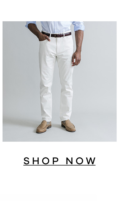 THE NATURAL STONE FRANKLIN 5-POCKET PANTS. SHOP NOW.