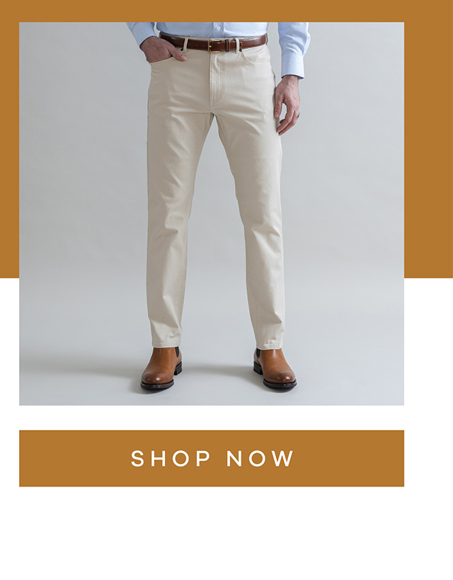 The Tan Stretch Canvas Franklin 5-Pocket