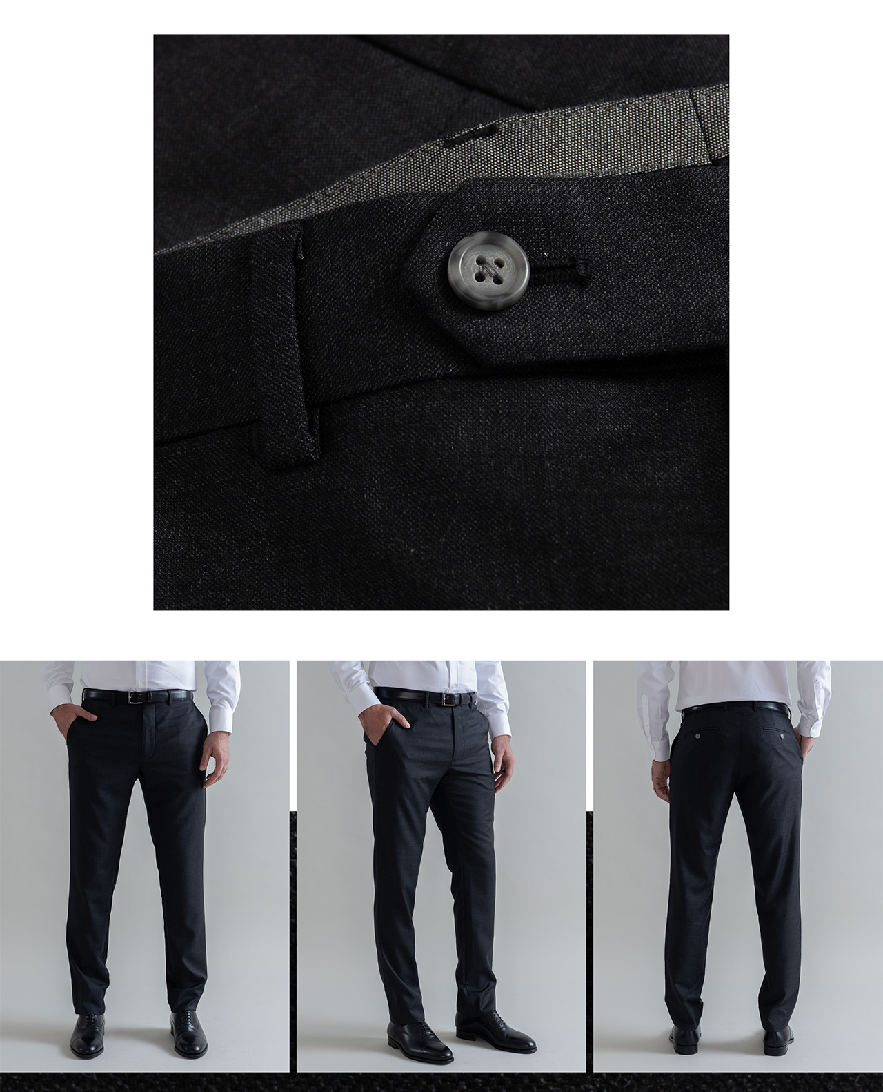 The Charcoal Richmond Custom Dress Pant 