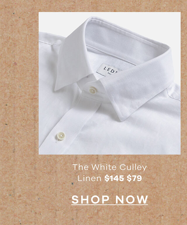The White Culley Linen $145 → $79 | SHOP NOW !