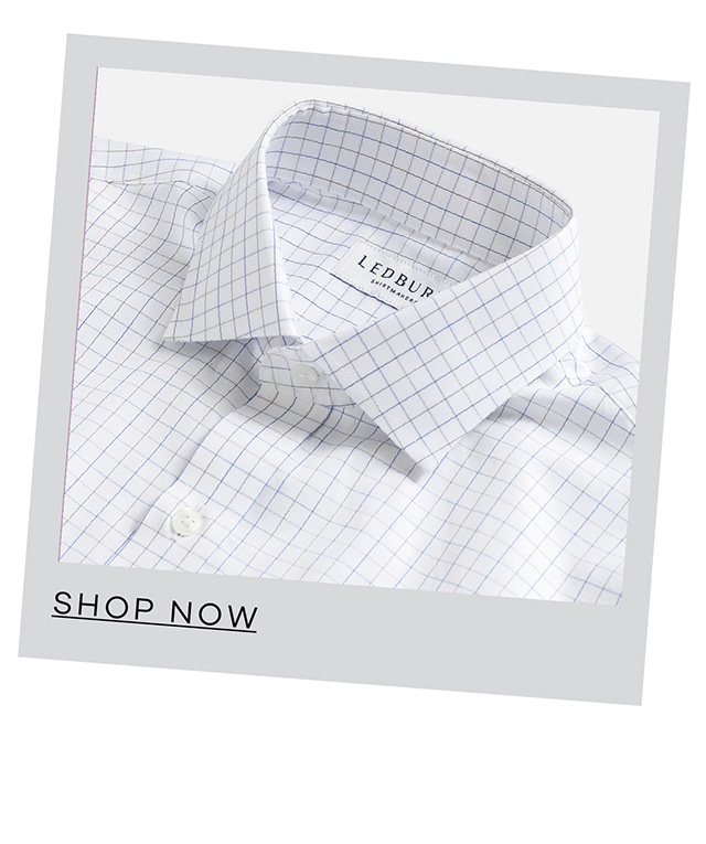 The Blue Sadler Windowpane Twill. Shop Now.