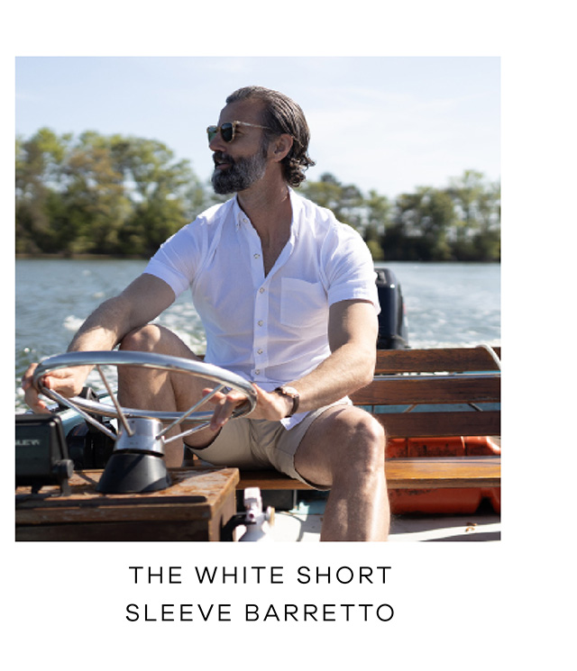 THE WHITE SHORT SLEEVE BARRETTO.