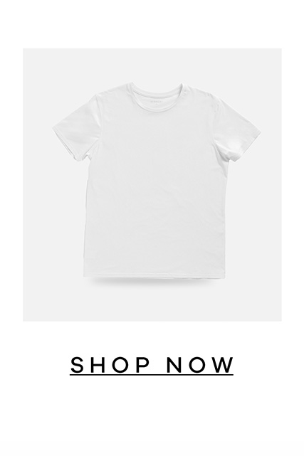 THE WHITE CREW NECK UNDERSHIRT. SHOP NOW.