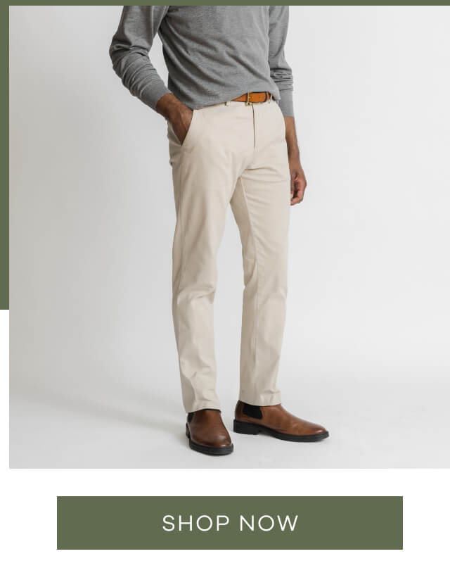 Guy wearing The Tan Richmond Chino Custom Pant | SHOP NOW!