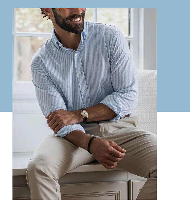 The Blue Chaparral Stripe Knit Custom Shirt