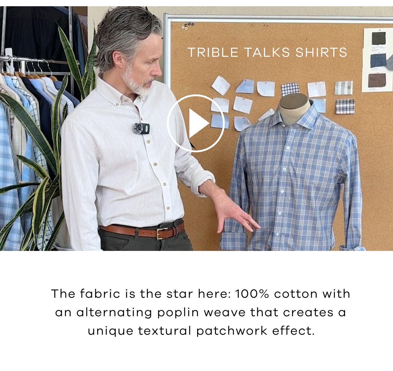 The fabric is the star here: 100% cotton with an alternating poplin weave that creates a unique textural patchwork effect. 