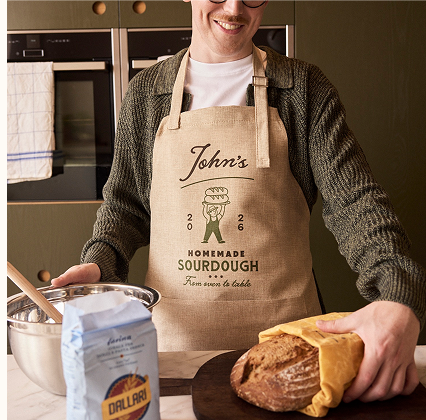 Personalised Bread Baking Apron