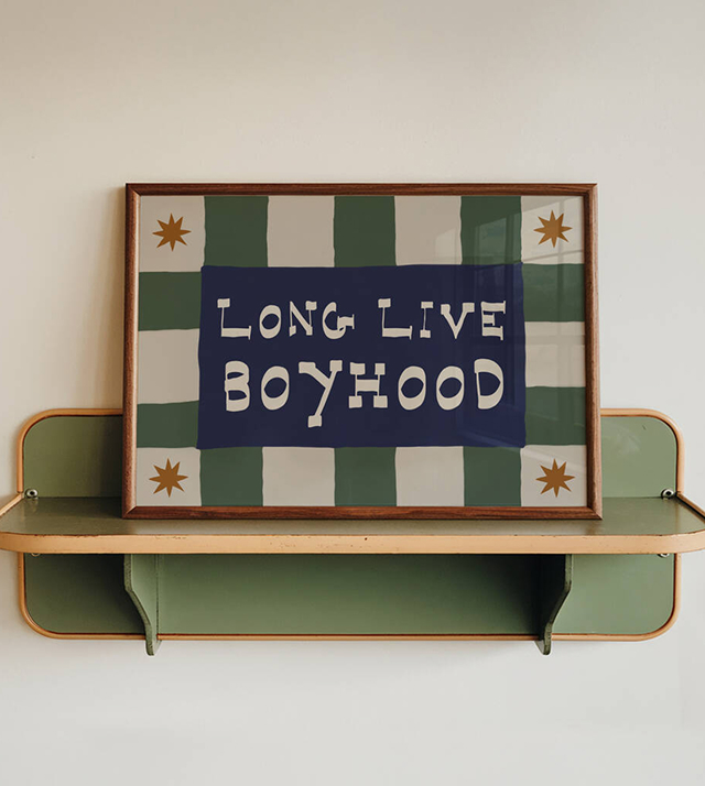 Long Live Boyhood Nursery Wall Art Print