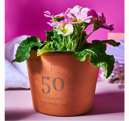 Milestone Birthday Personalised Terracotta Plant Pot