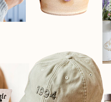 Personalised Birth Year Cap Natural