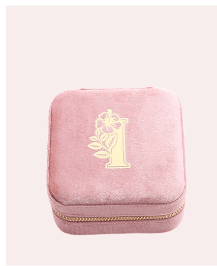 Personalised Square Velvet Jewellery Box