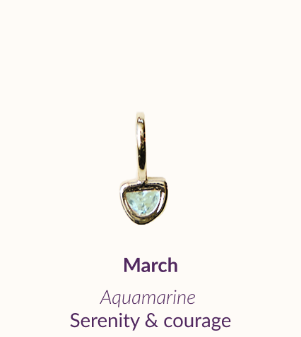 March Aquamarine Serenity & courage