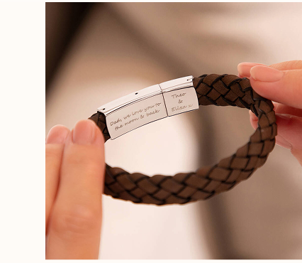 Personalised Men's Hidden Message Bracelet