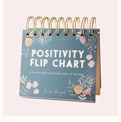 Weekly Positivity Floral Desktop Flip Chart