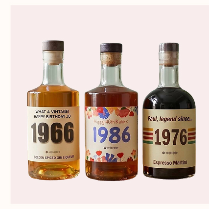 Personalised Special Year Gin With Music