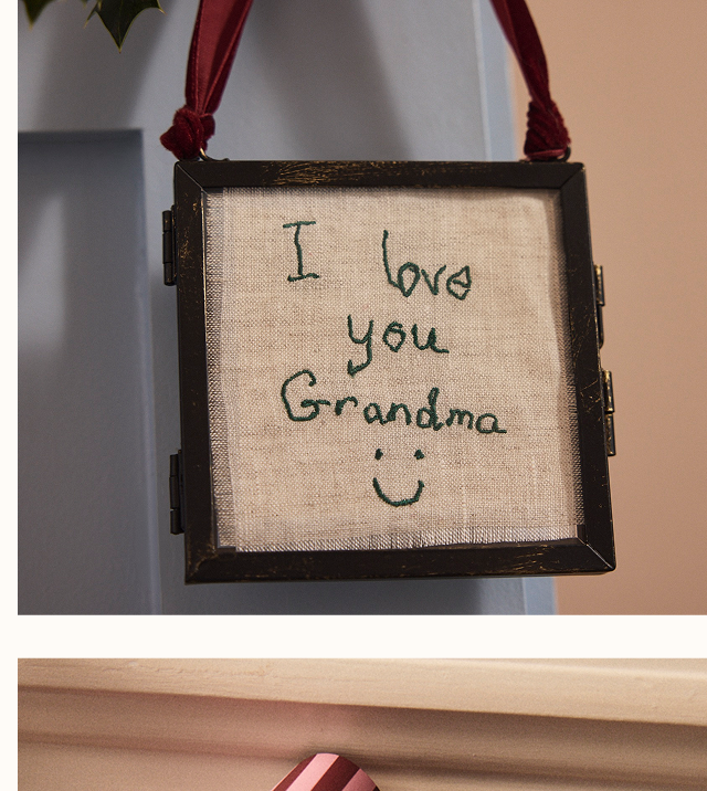 Embroidered Hand Writing Christmas Decoration Gift