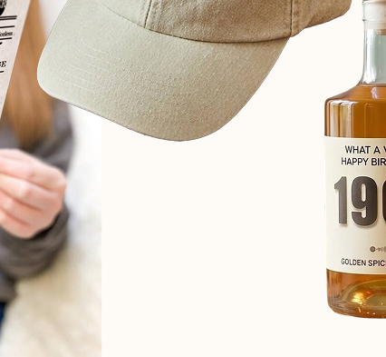 Personalised Birth Year Cap Natural