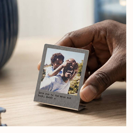 Personalised Miniature Stainless Steel Photo Print