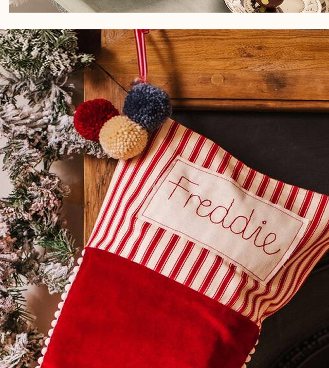 Personalised Velvet Christmas Stocking