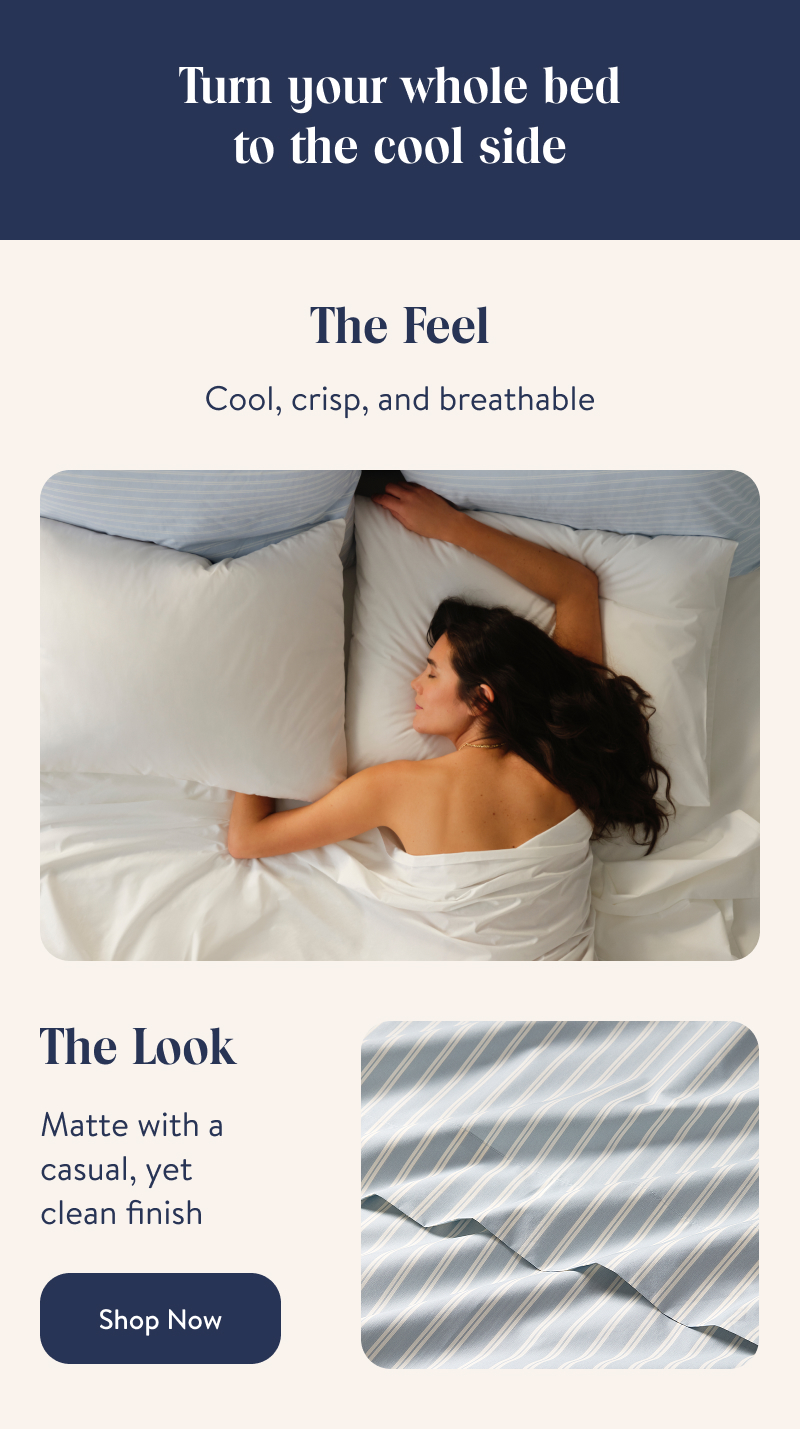 Turn your whole bed to the cool side
