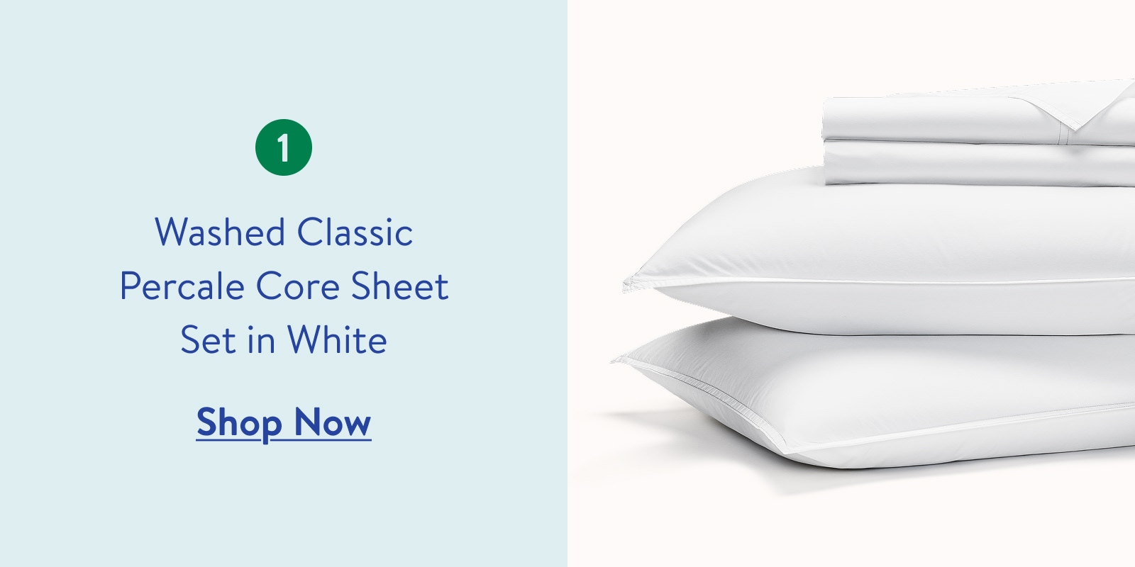 Classic percale core sheet set in tandem stripe in pebble 