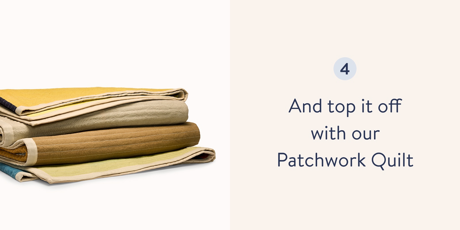 And top it off with our Patchwork Quilt