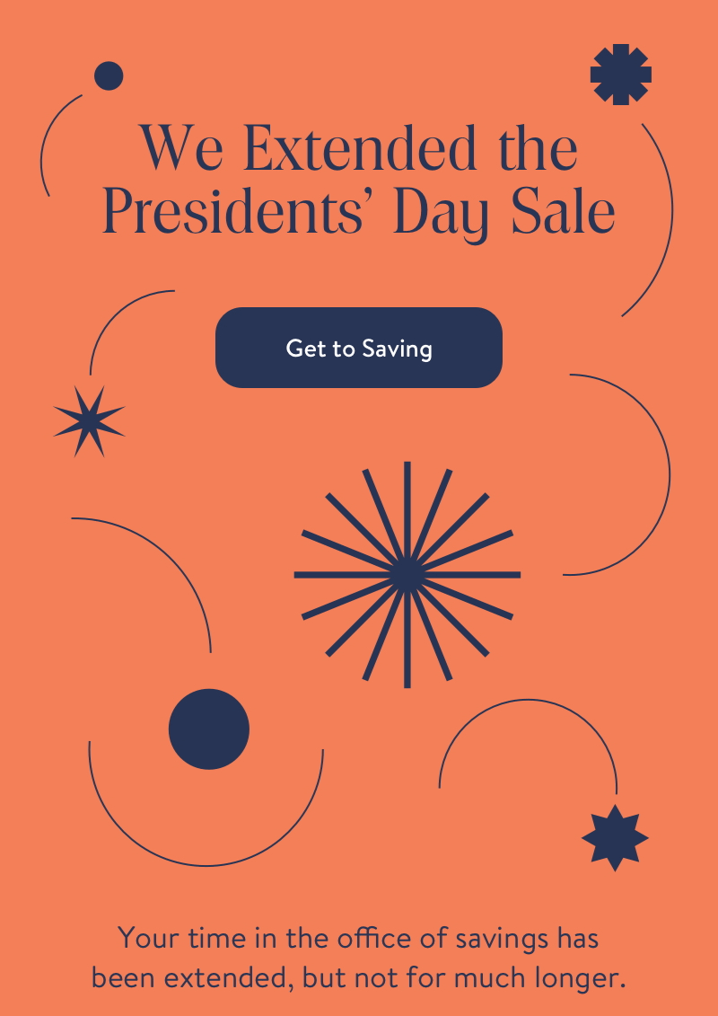 Extended Presidents' Day Sale Brooklinen