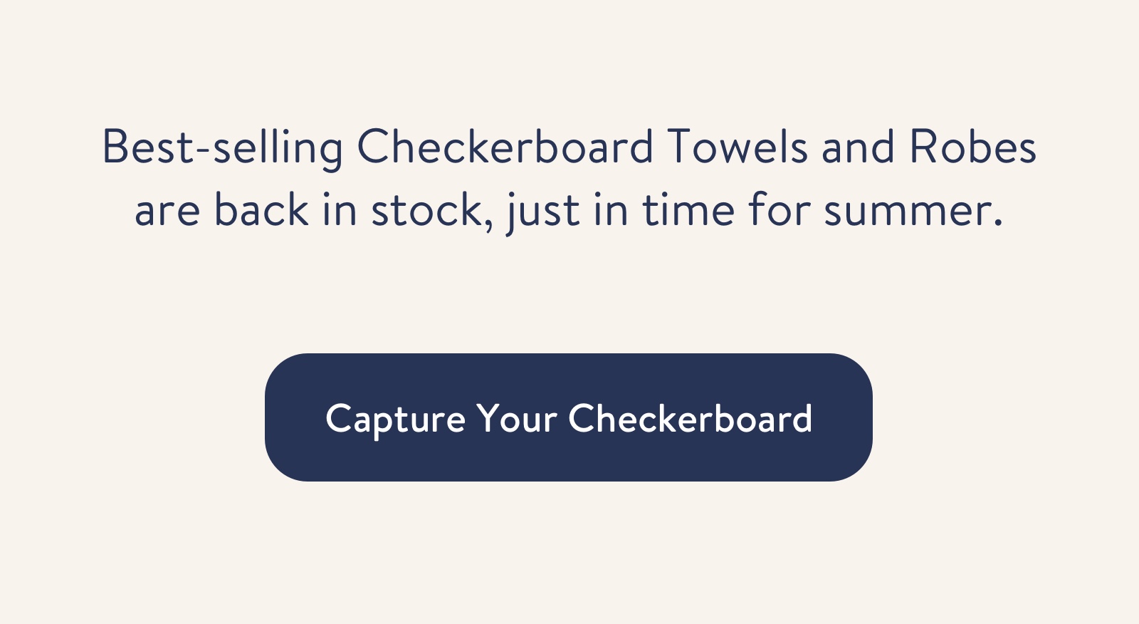 Checkerboard Towels ARE BACK Brooklinen