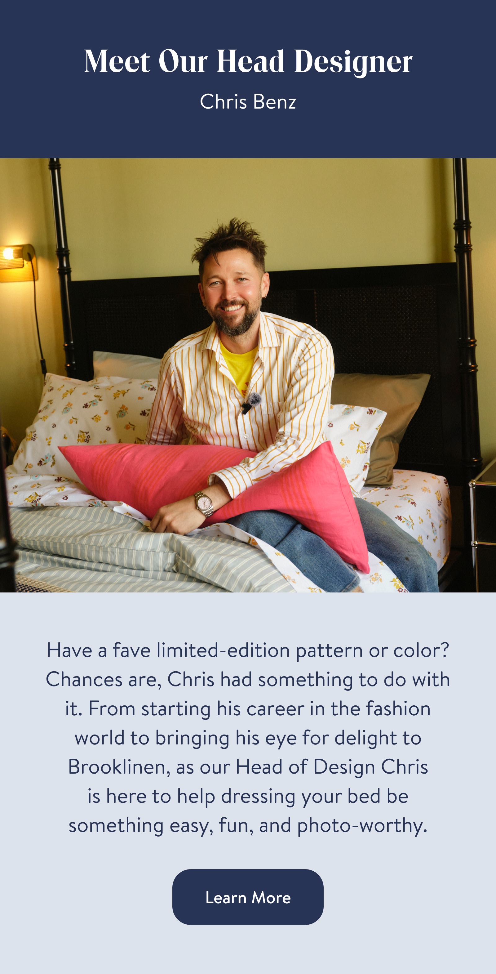 Meet Our Head Designer Chris Benz