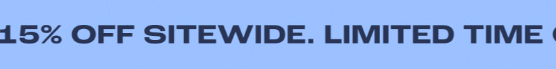 15% Off Sitewide.